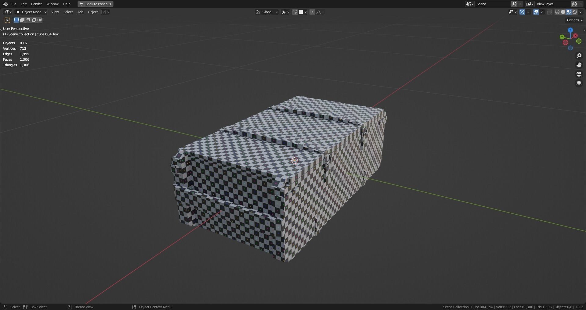 Military container Low-poly 3D model_6