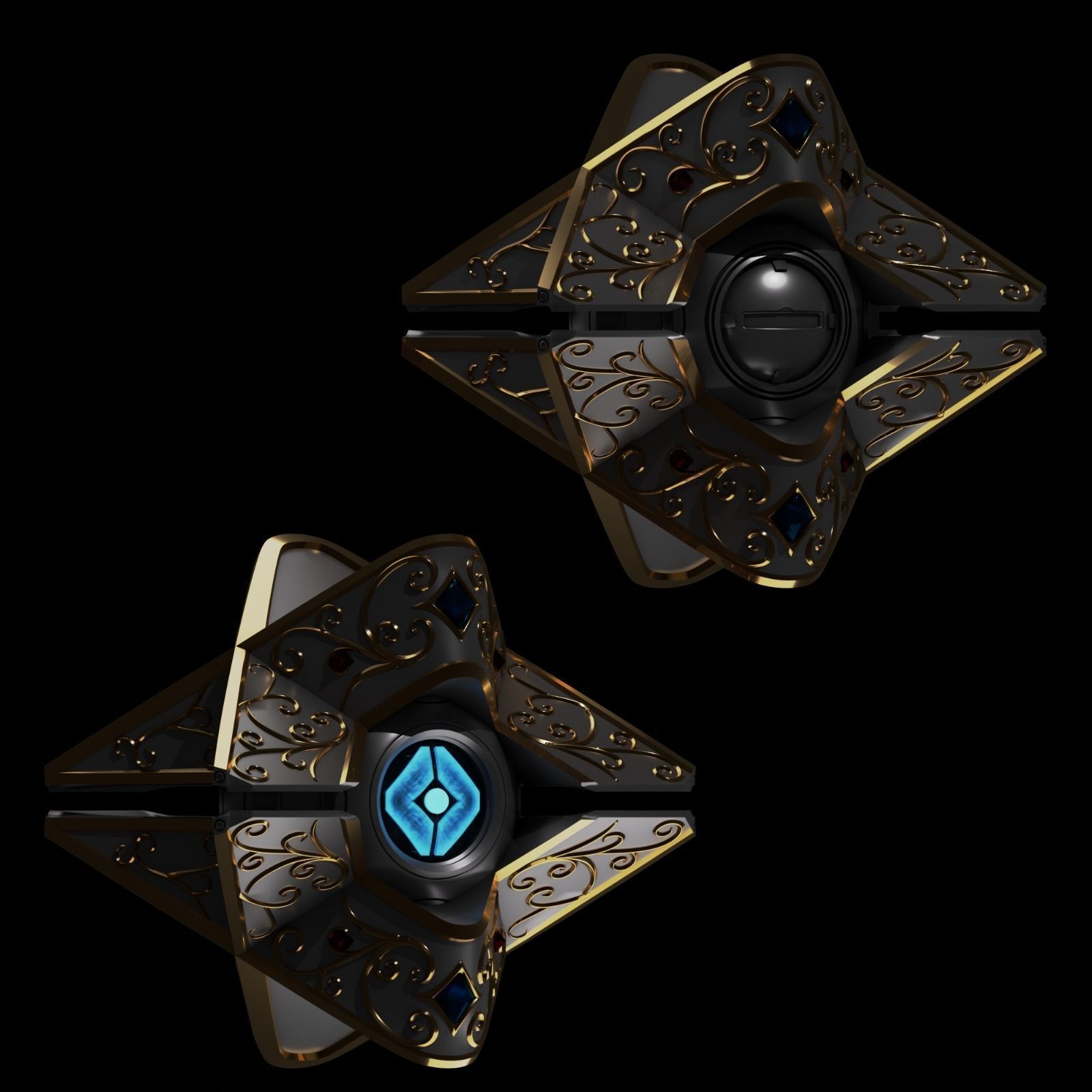 Destiny 2 Vigilance Ghost Sanctified Shell  3D print model_2