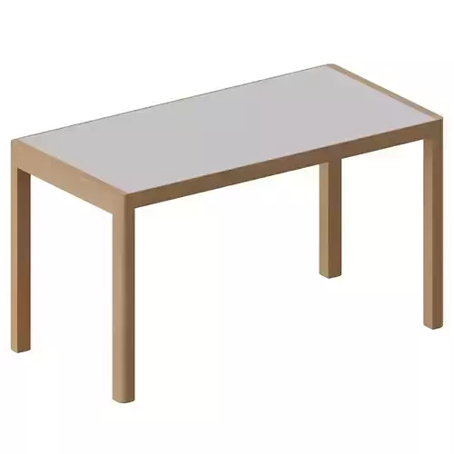 Workshop Table 3D model