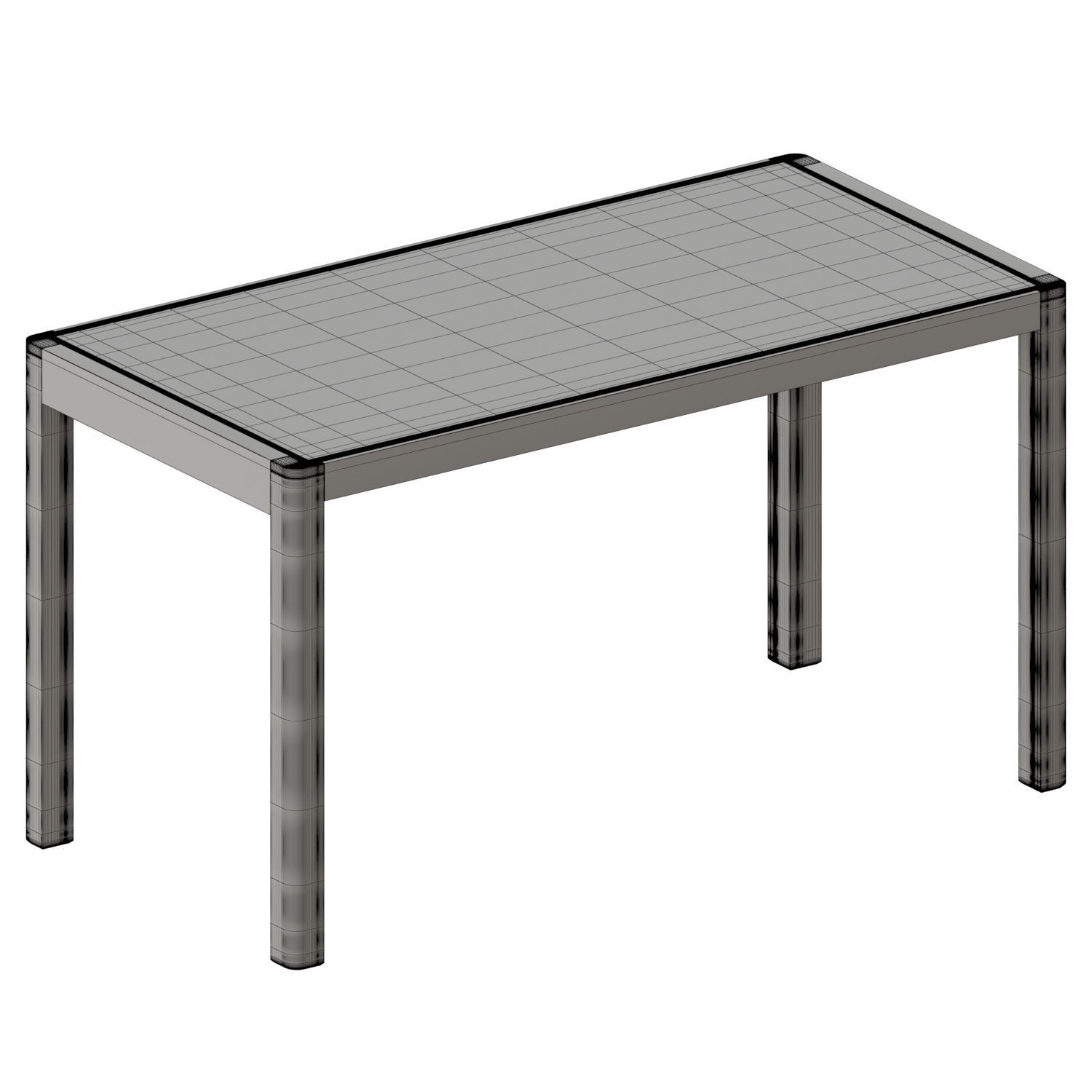 Workshop Table 3D model_4