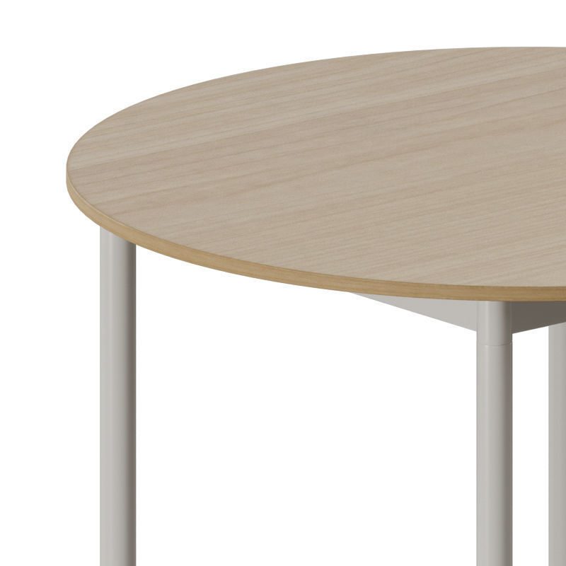Base Round Table With Castors 3D model_1