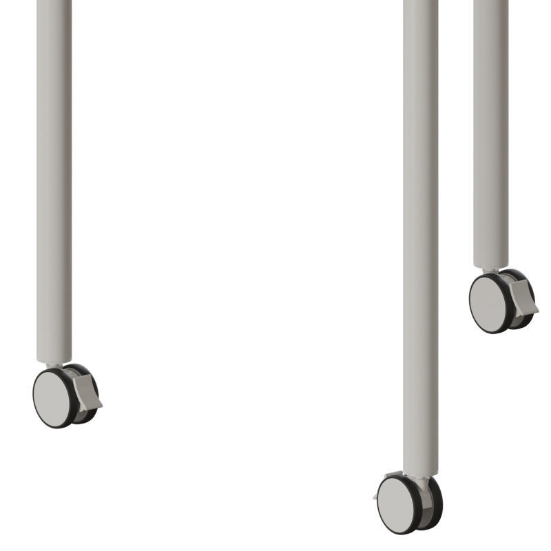 Base Round Table With Castors 3D model_3