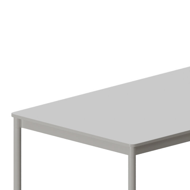 Base Table With Castors 3D model_1