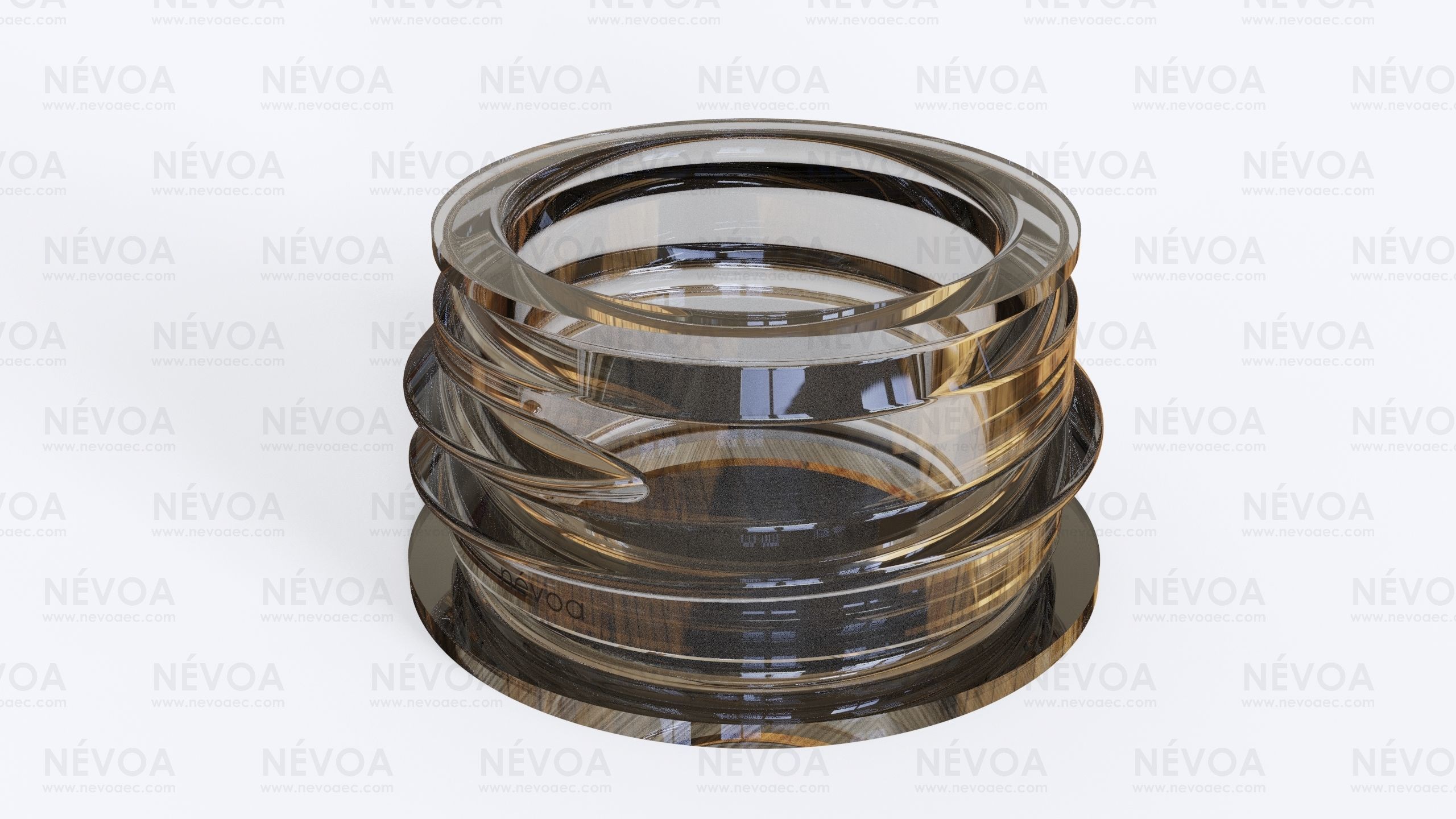 Neck finish - SP 100 - 28 BDF - voluntary standard 3D model_1