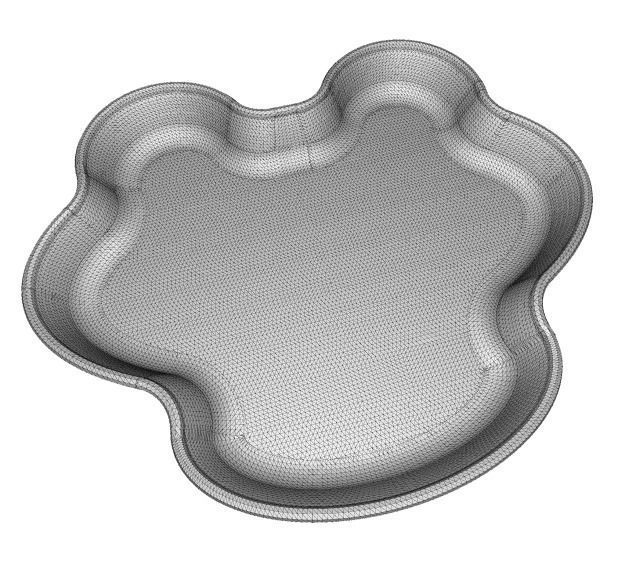 Wooden Food Plate 3D model_4