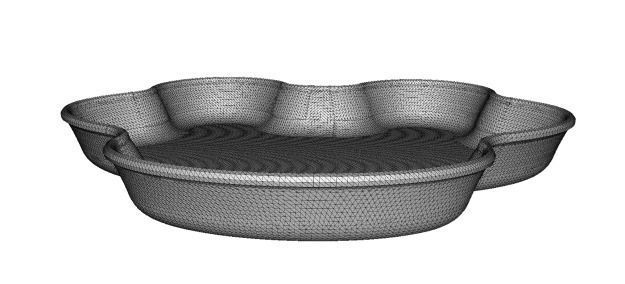 Wooden Food Plate 3D model_6