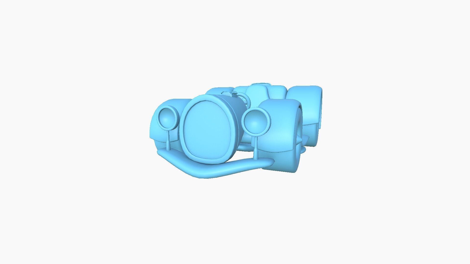 Cartoon Kart E09 Black - Vehicle Racing Design Low-poly 3D model_8