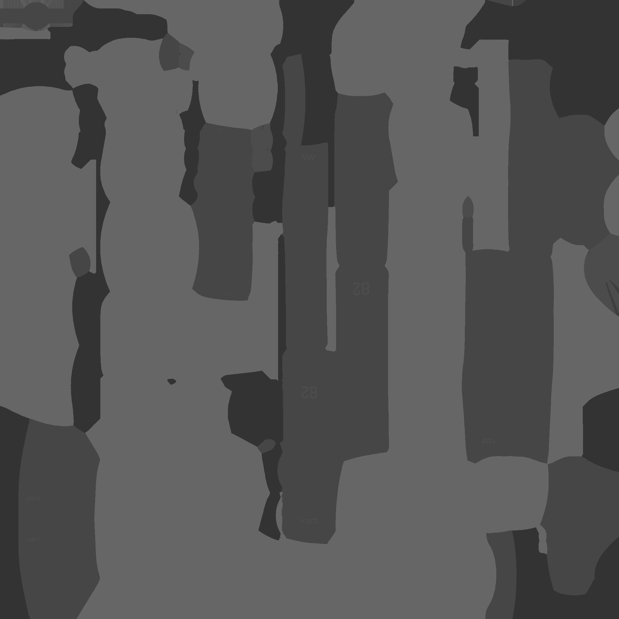 Cartoon Kart E09 Black - Vehicle Racing Design Low-poly 3D model_25