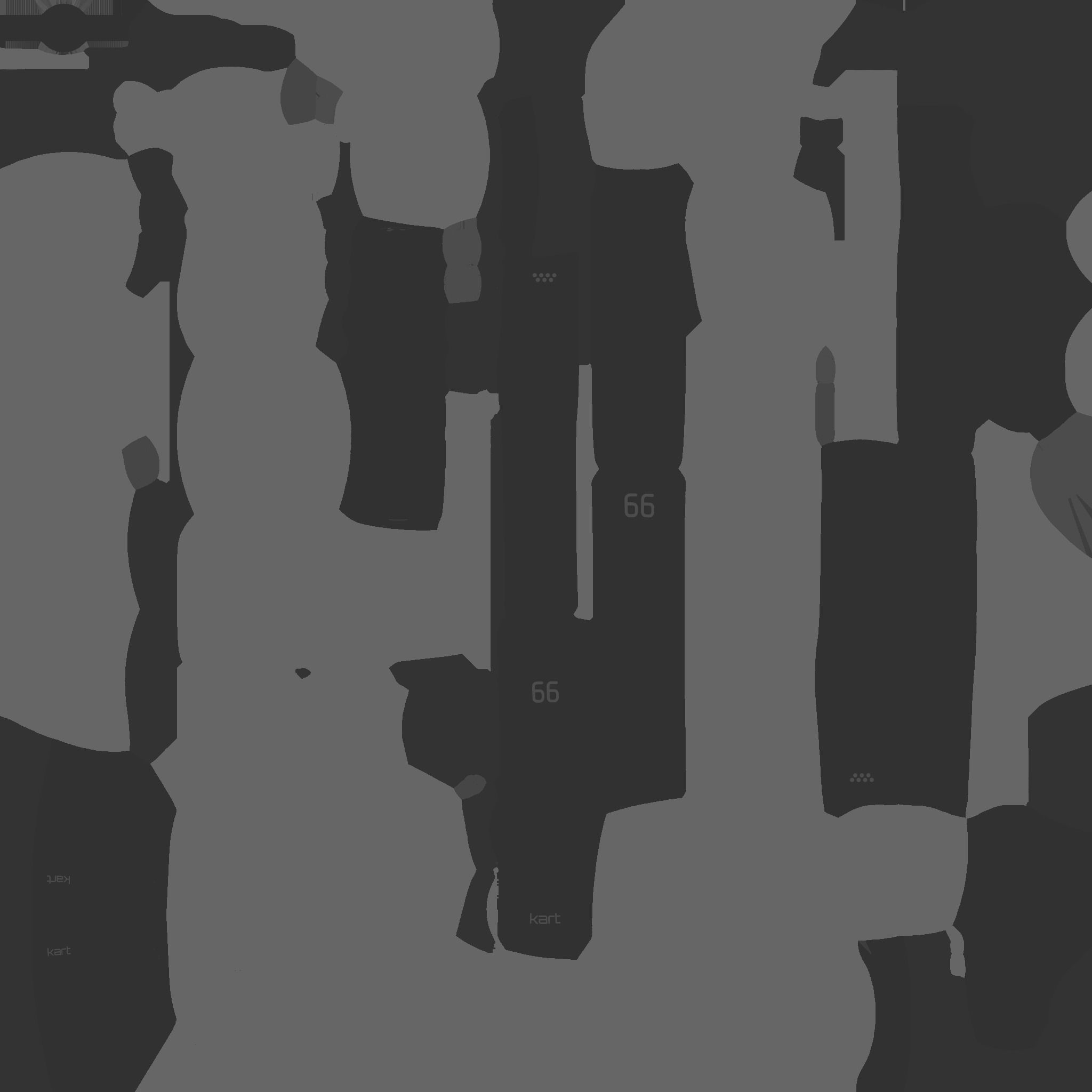 Cartoon Kart E10 White - Vehicle Racing Design Low-poly 3D model_25