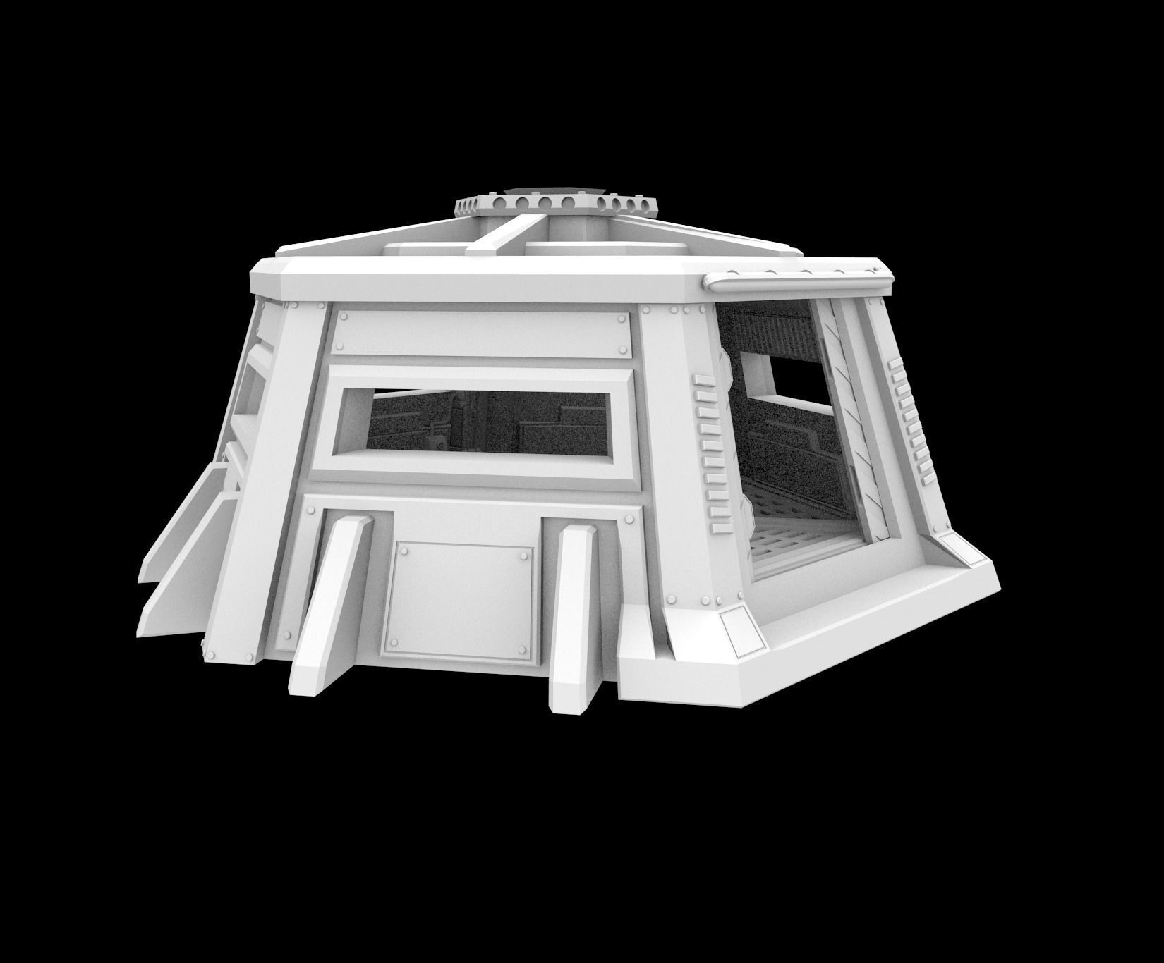 BUNKER 1 AND ALT WEAPONS - 3D PRINTABLE MODEL 3D 3D print model_7