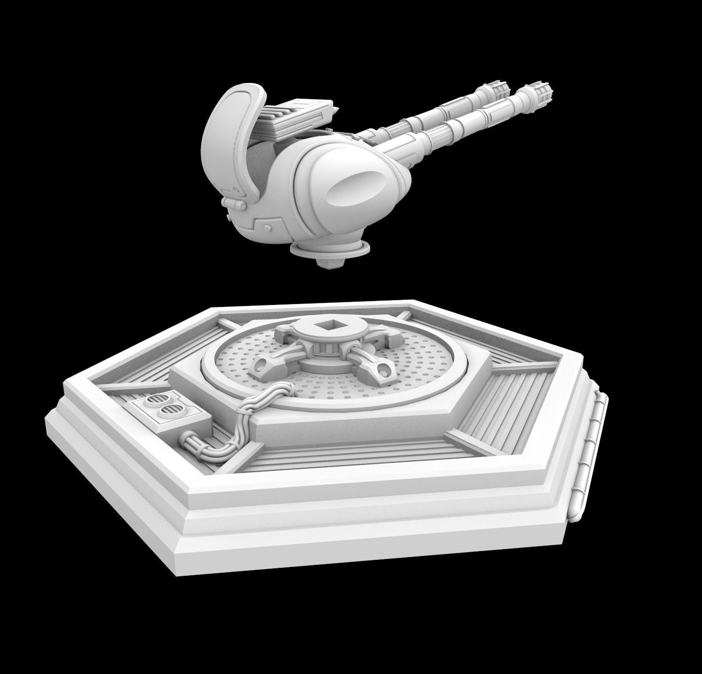 BUNKER 1 AND ALT WEAPONS - 3D PRINTABLE MODEL 3D 3D print model_6