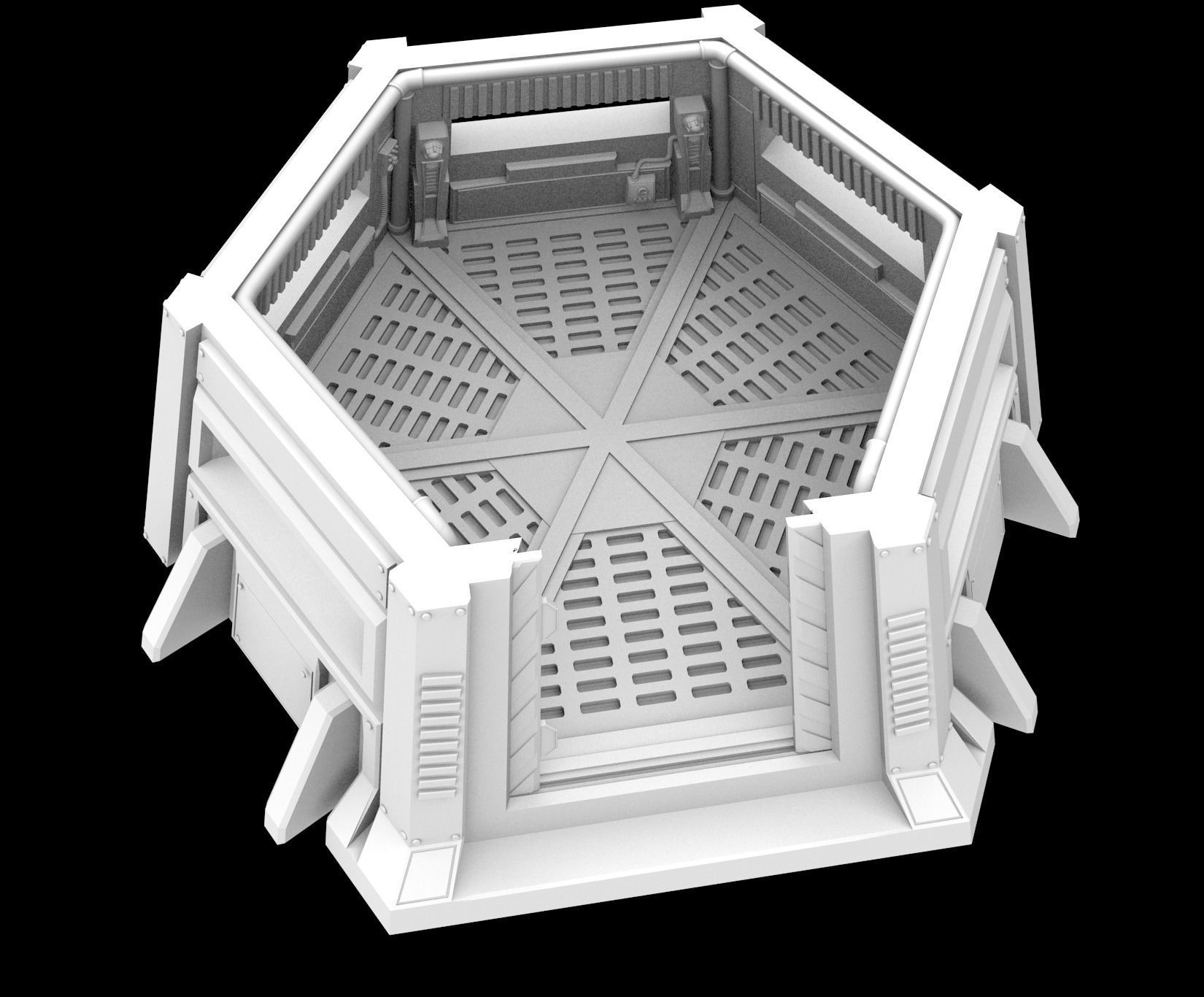 BUNKER 1 AND ALT WEAPONS - 3D PRINTABLE MODEL 3D 3D print model_5