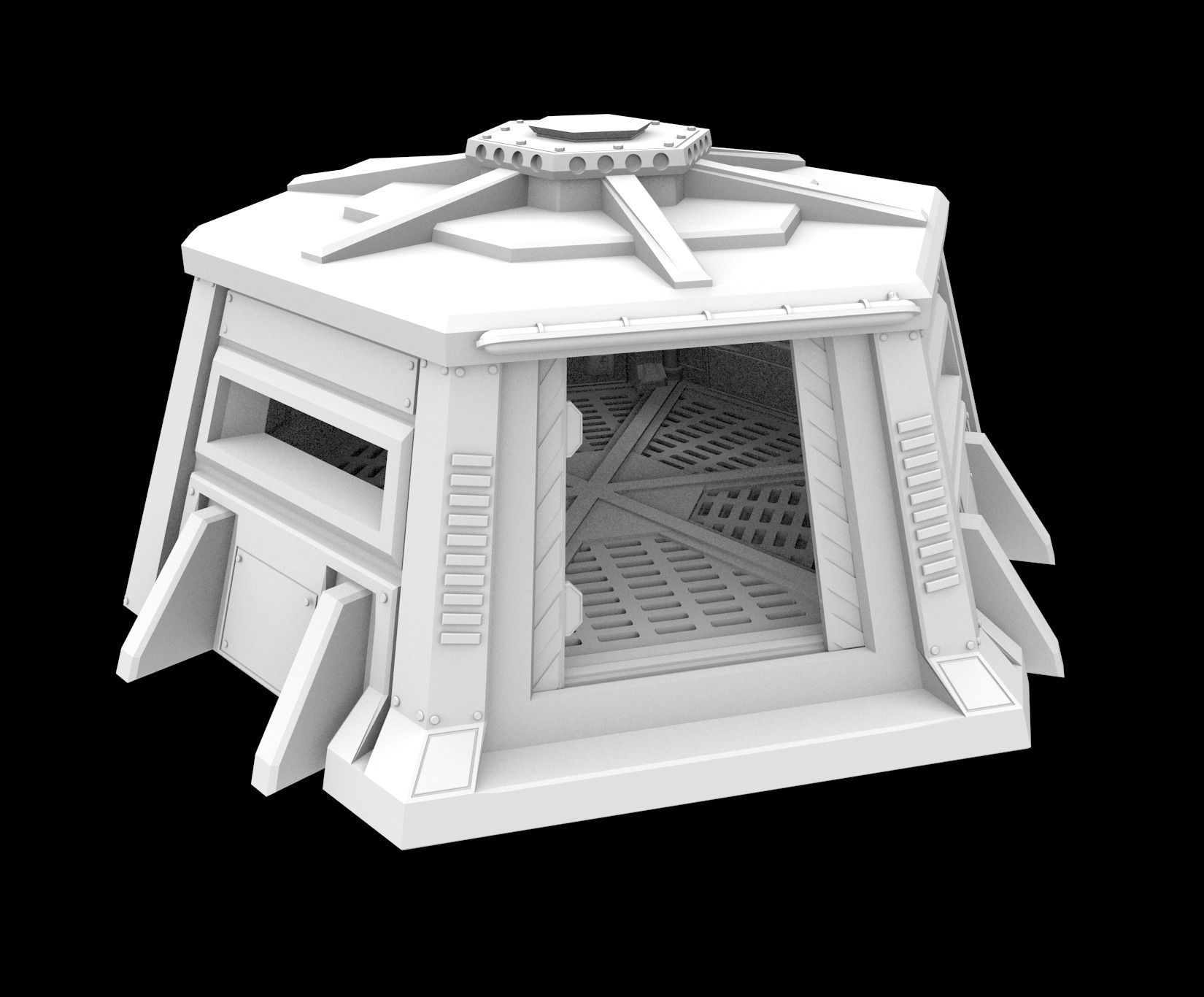 BUNKER 1 AND ALT WEAPONS - 3D PRINTABLE MODEL 3D 3D print model_4