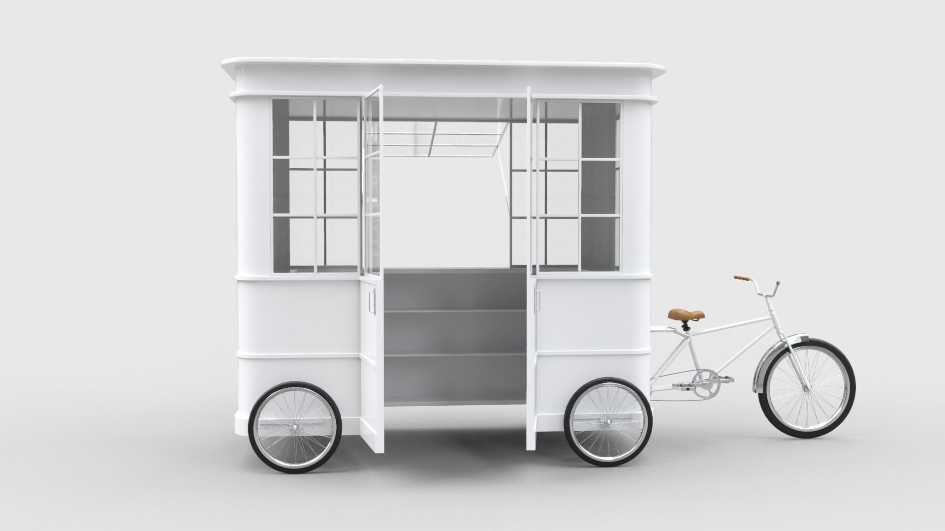Bike Food Cart 3D model_7