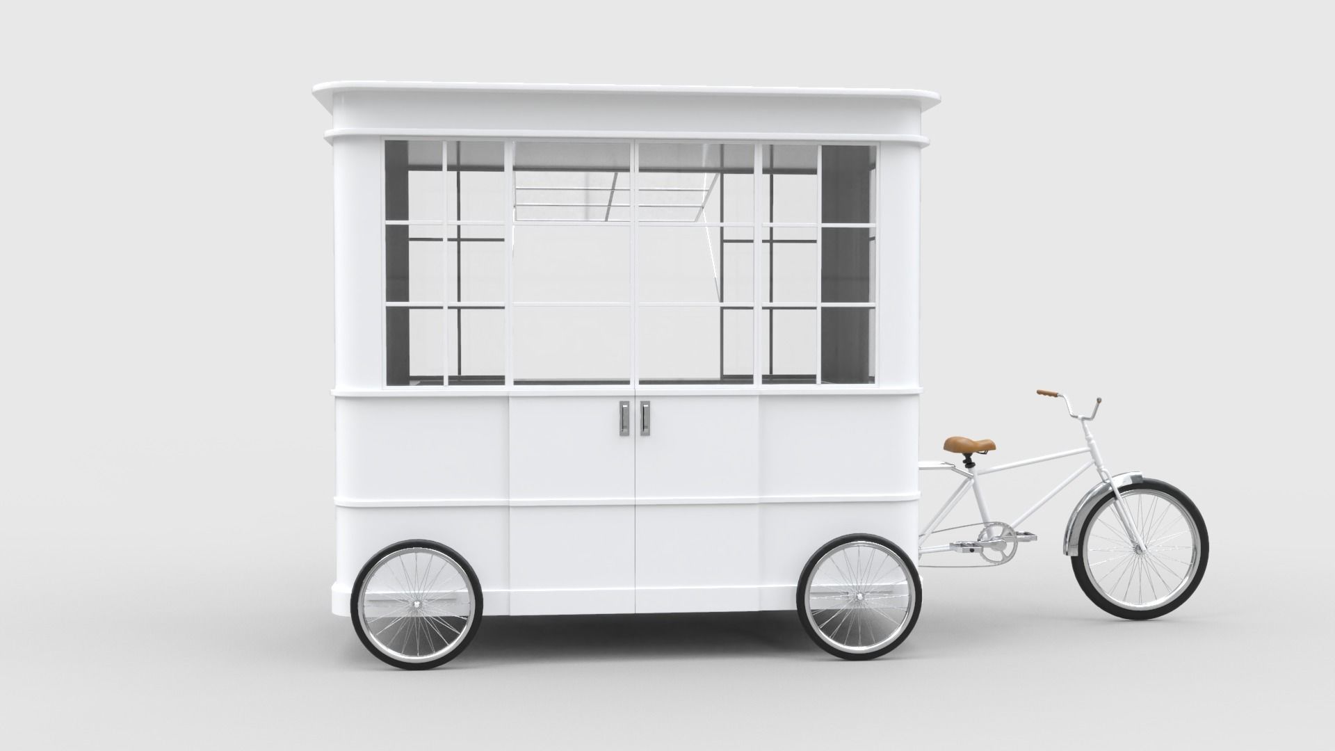 Bike Food Cart 3D model_6