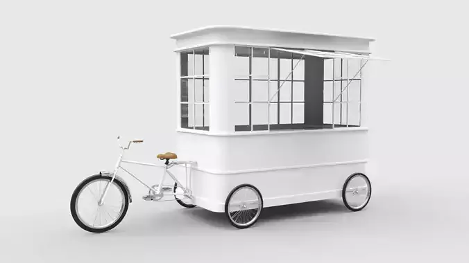Bike Food Cart 3D model