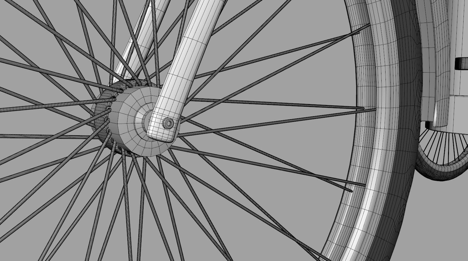 Bike Food Cart 3D model_13