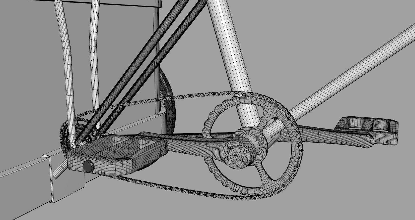 Bike Food Cart 3D model_14