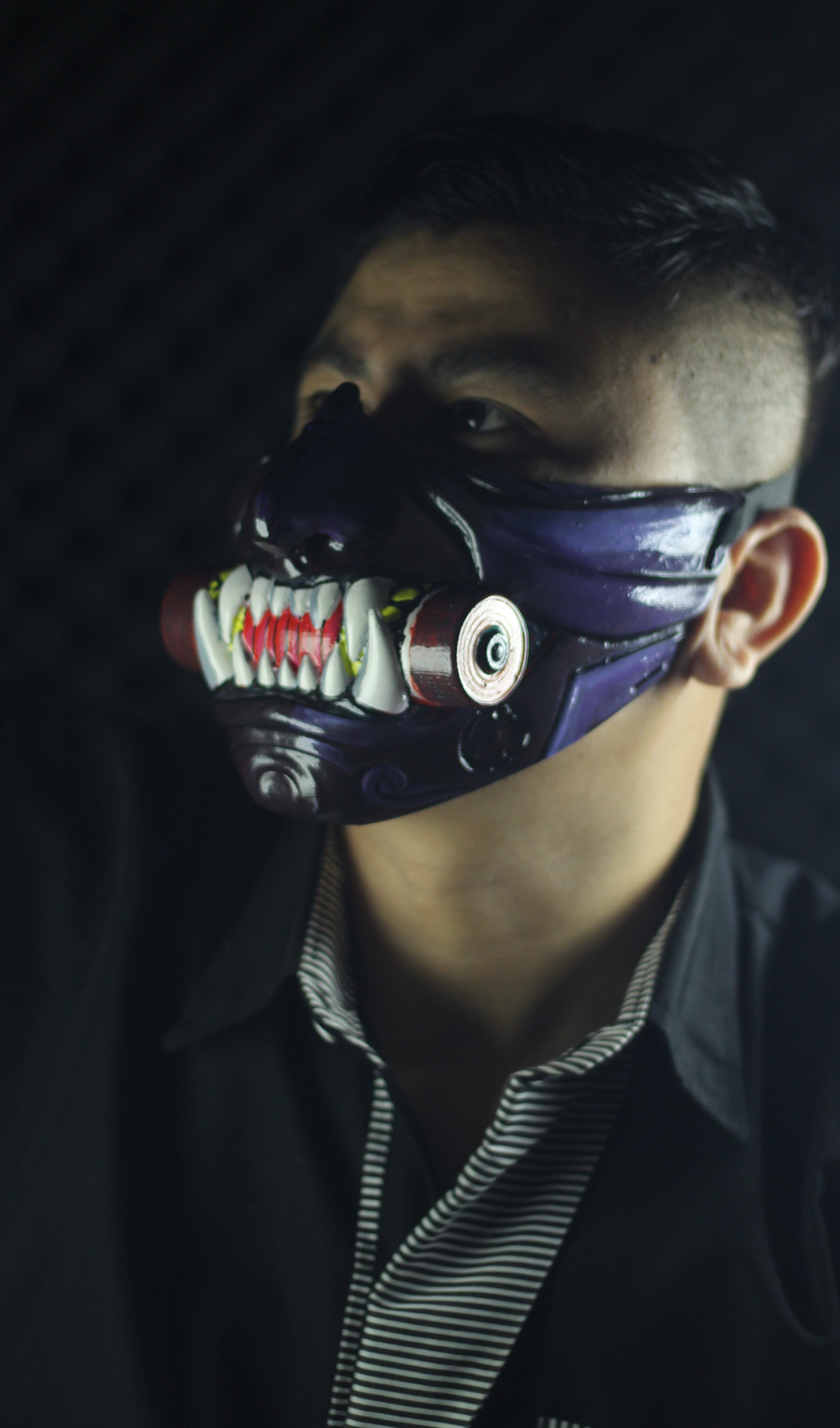 Oni mask 3D print model_2