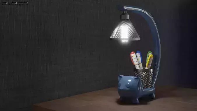 Cat-shaped desk lamp