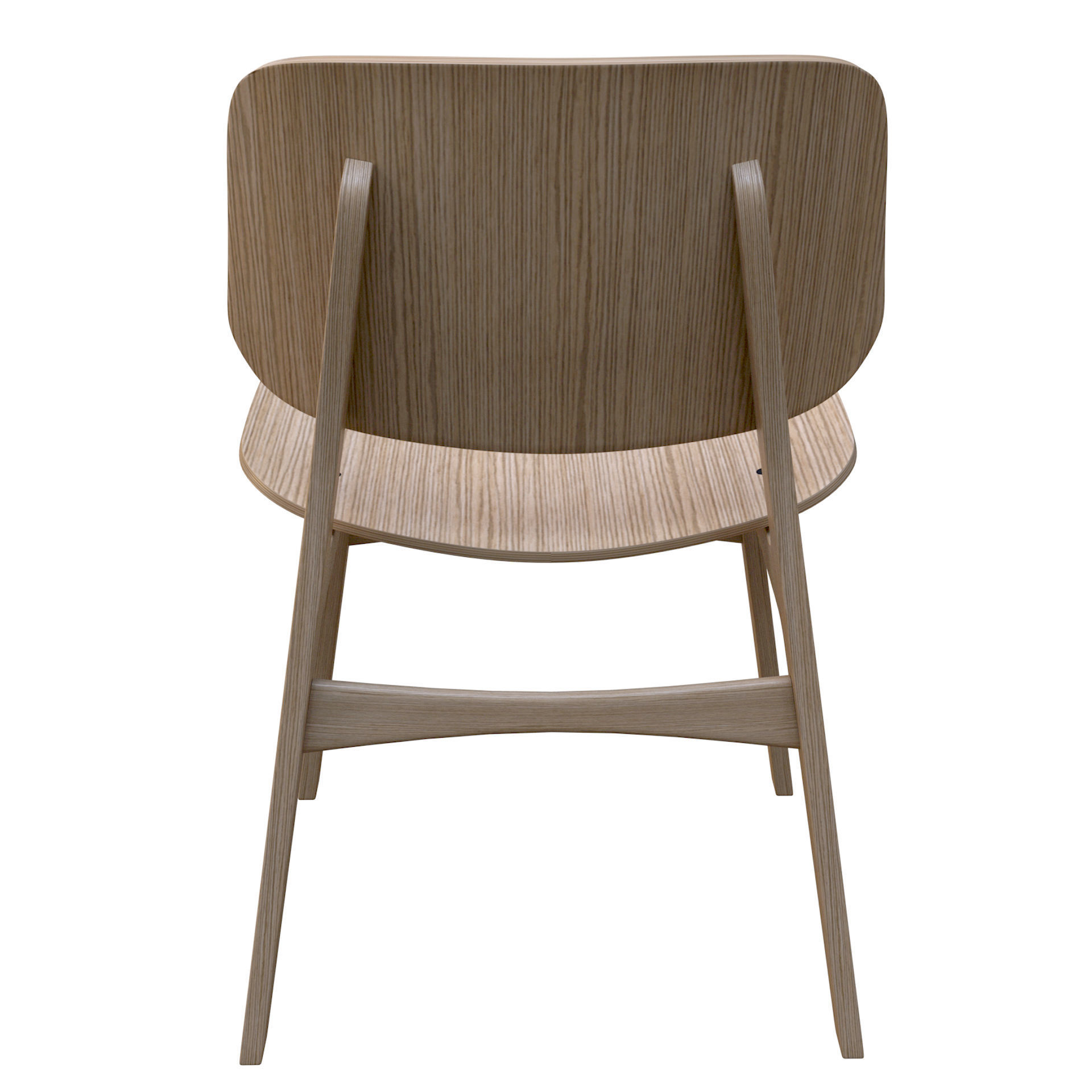 Modern Design Wood Chair High Poly 3D model_8