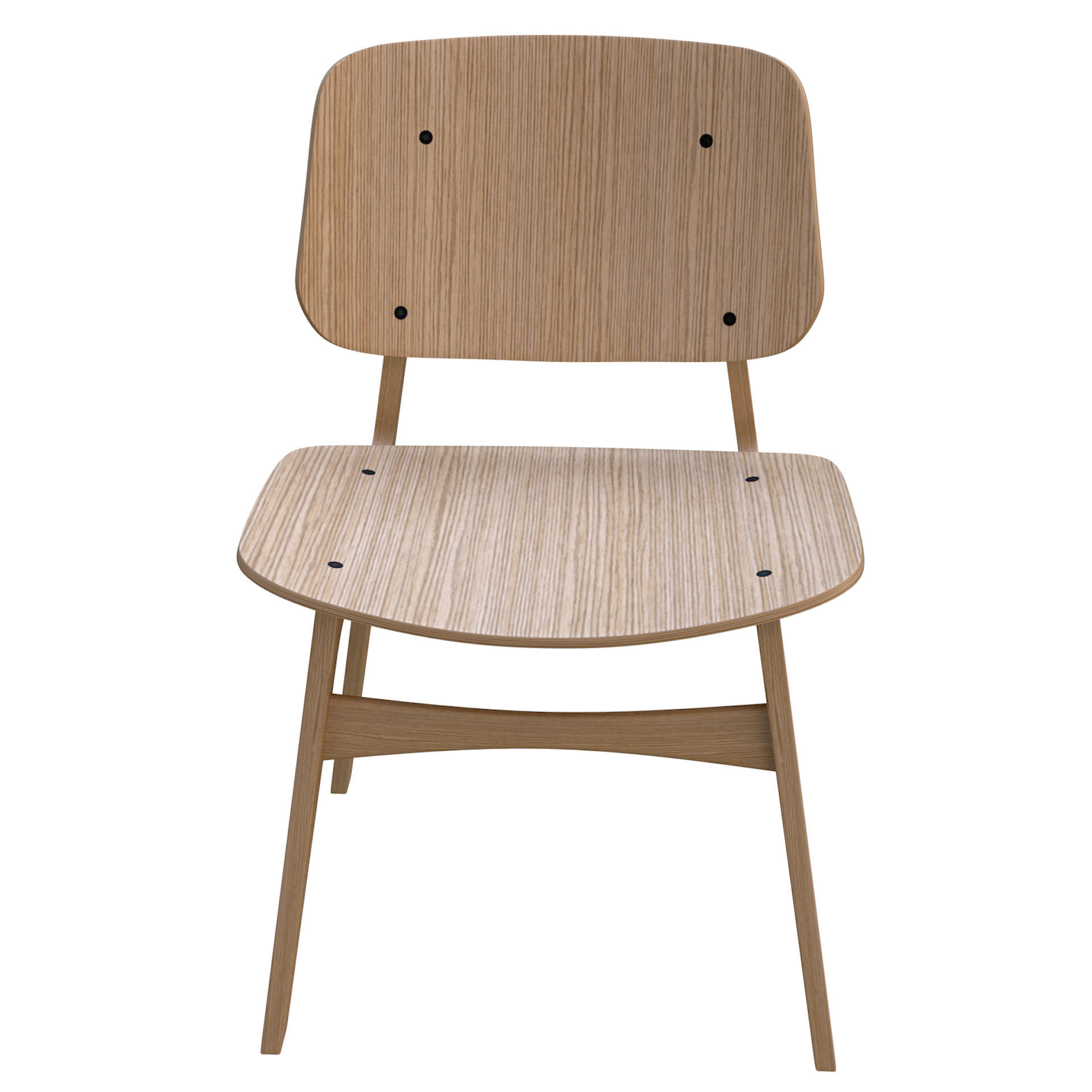 Modern Design Wood Chair High Poly 3D model_1