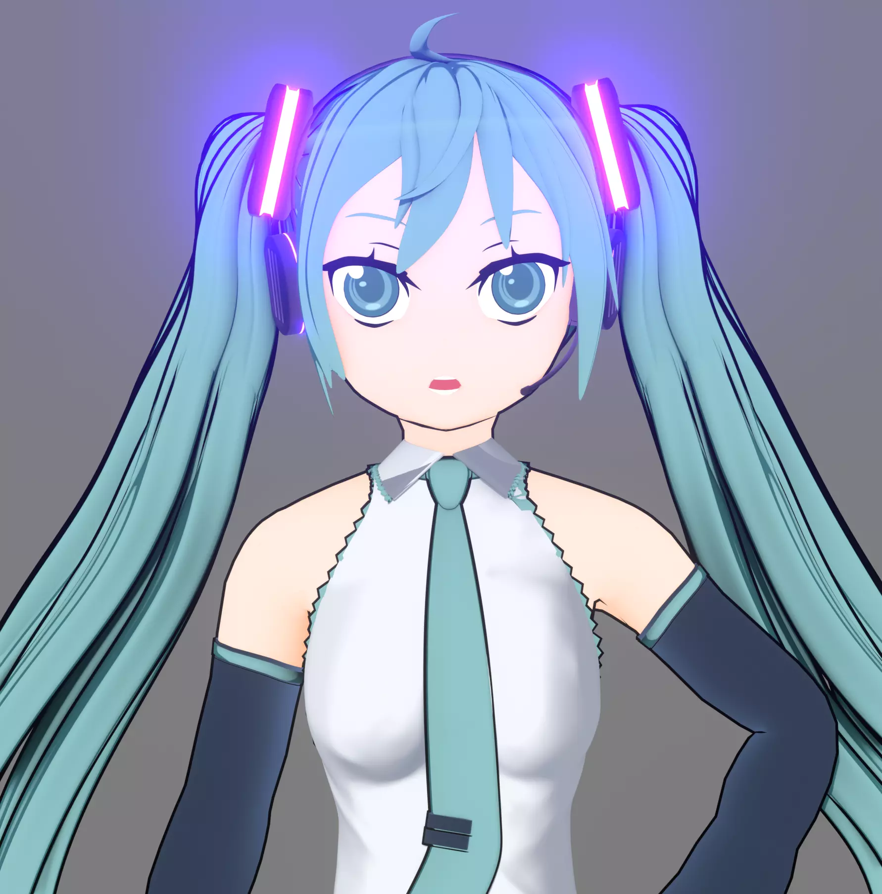 Hatsune miku 3D model_0