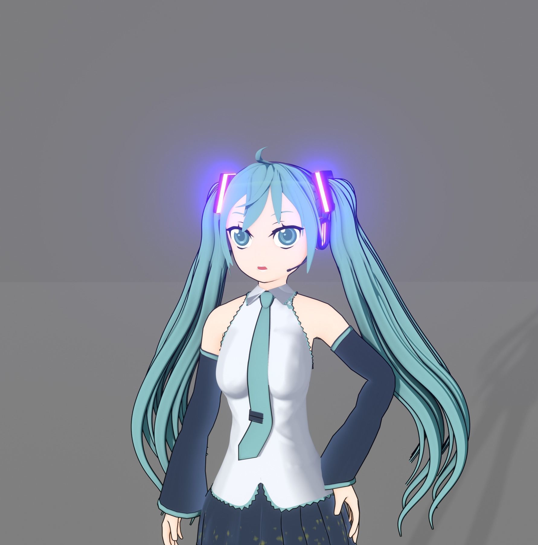 Hatsune miku 3D model_9