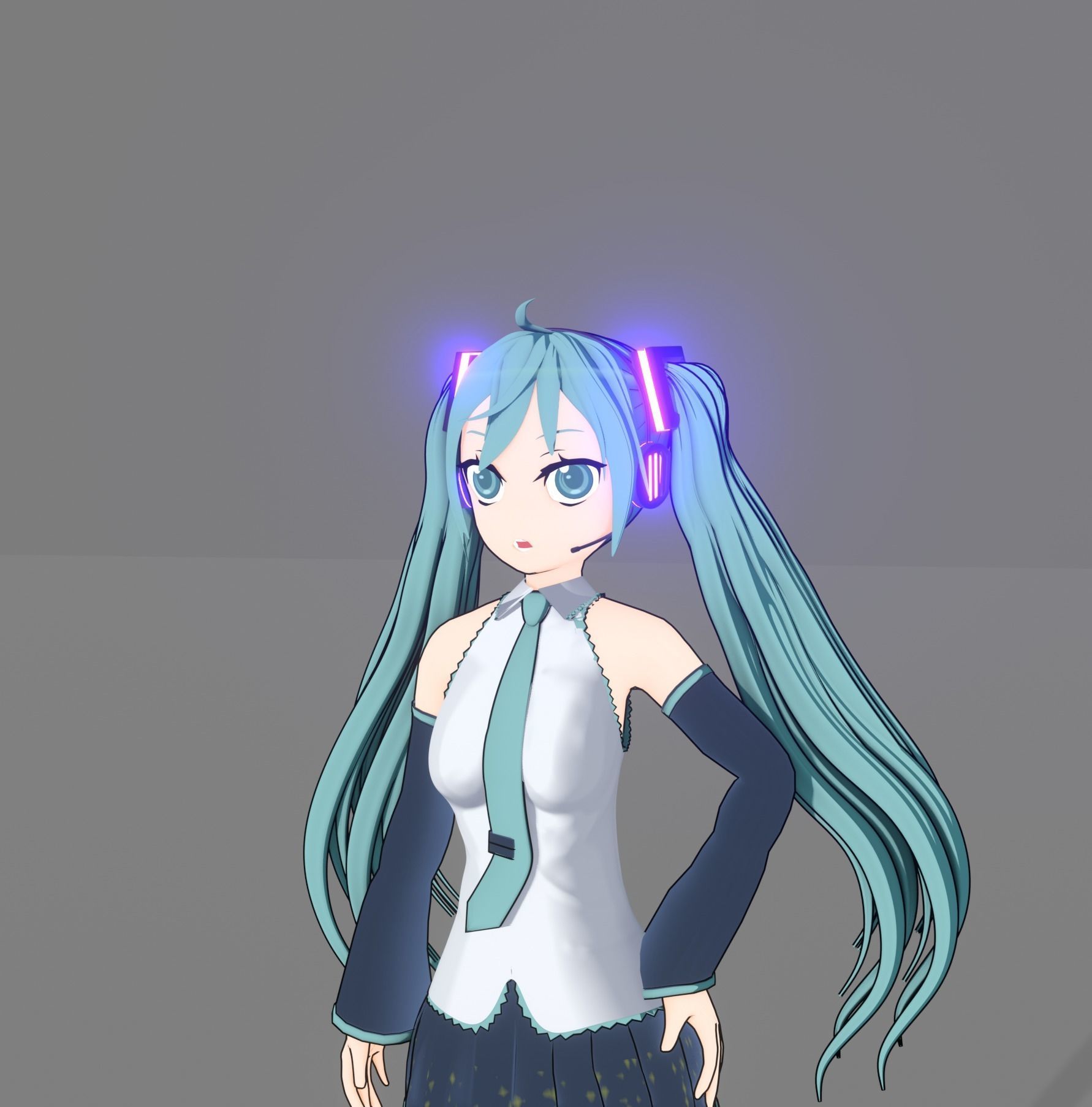 Hatsune miku 3D model_8