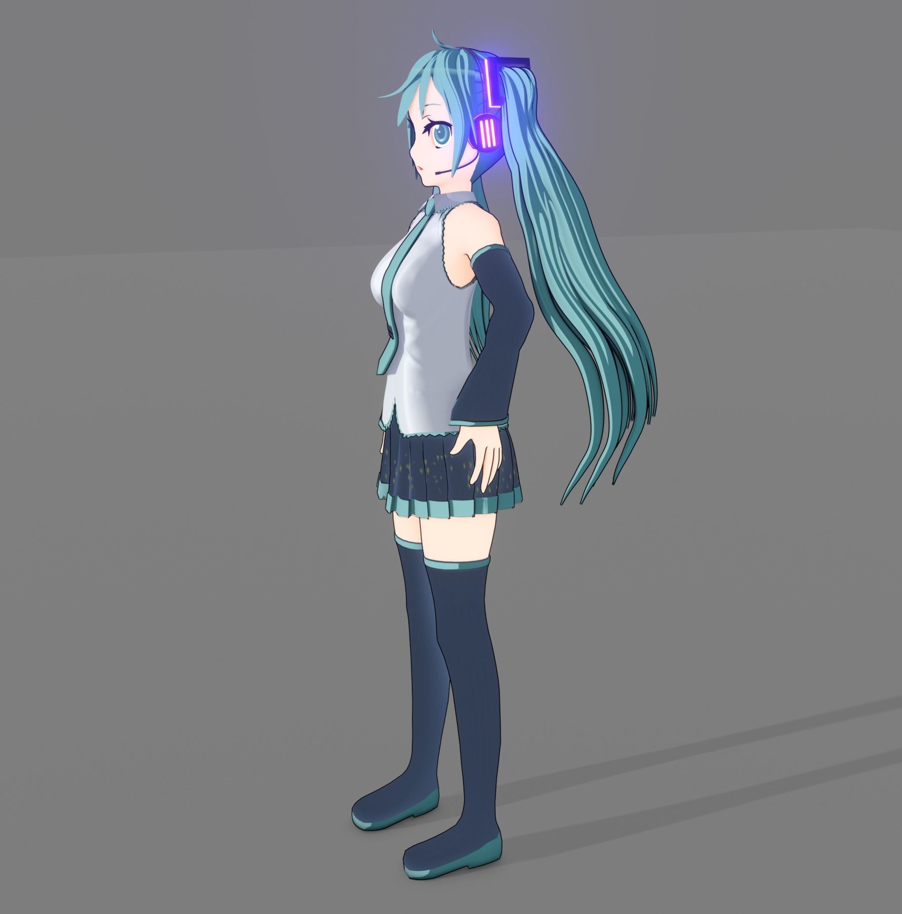Hatsune miku 3D model_19