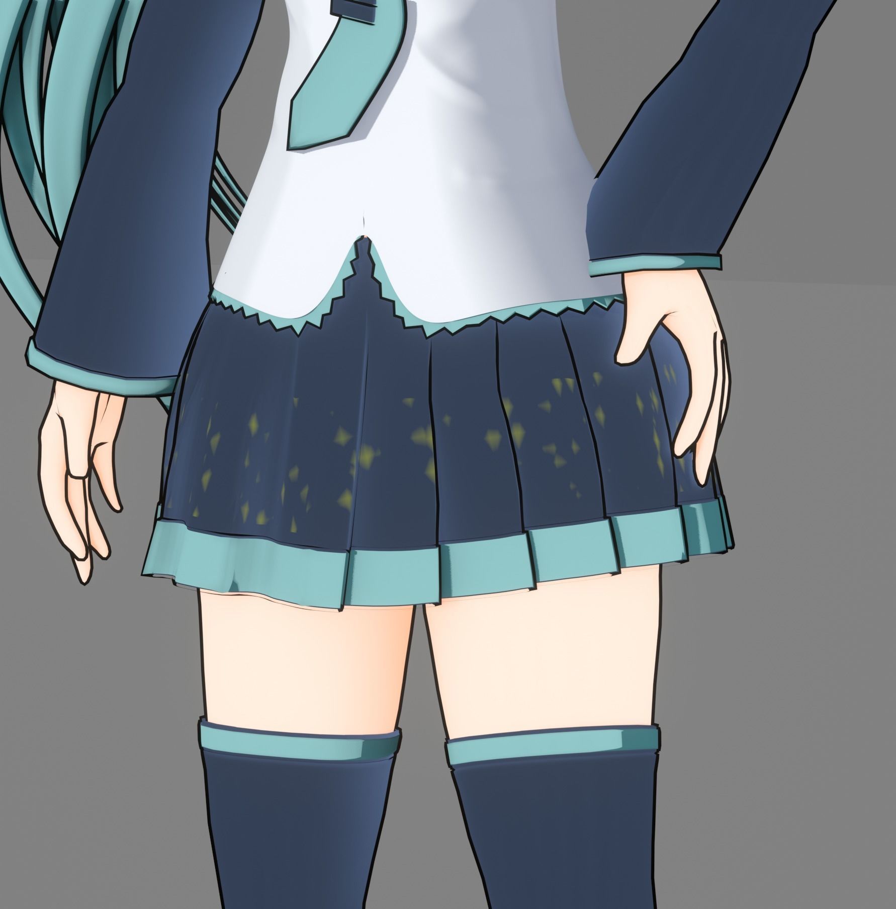 Hatsune miku 3D model_11