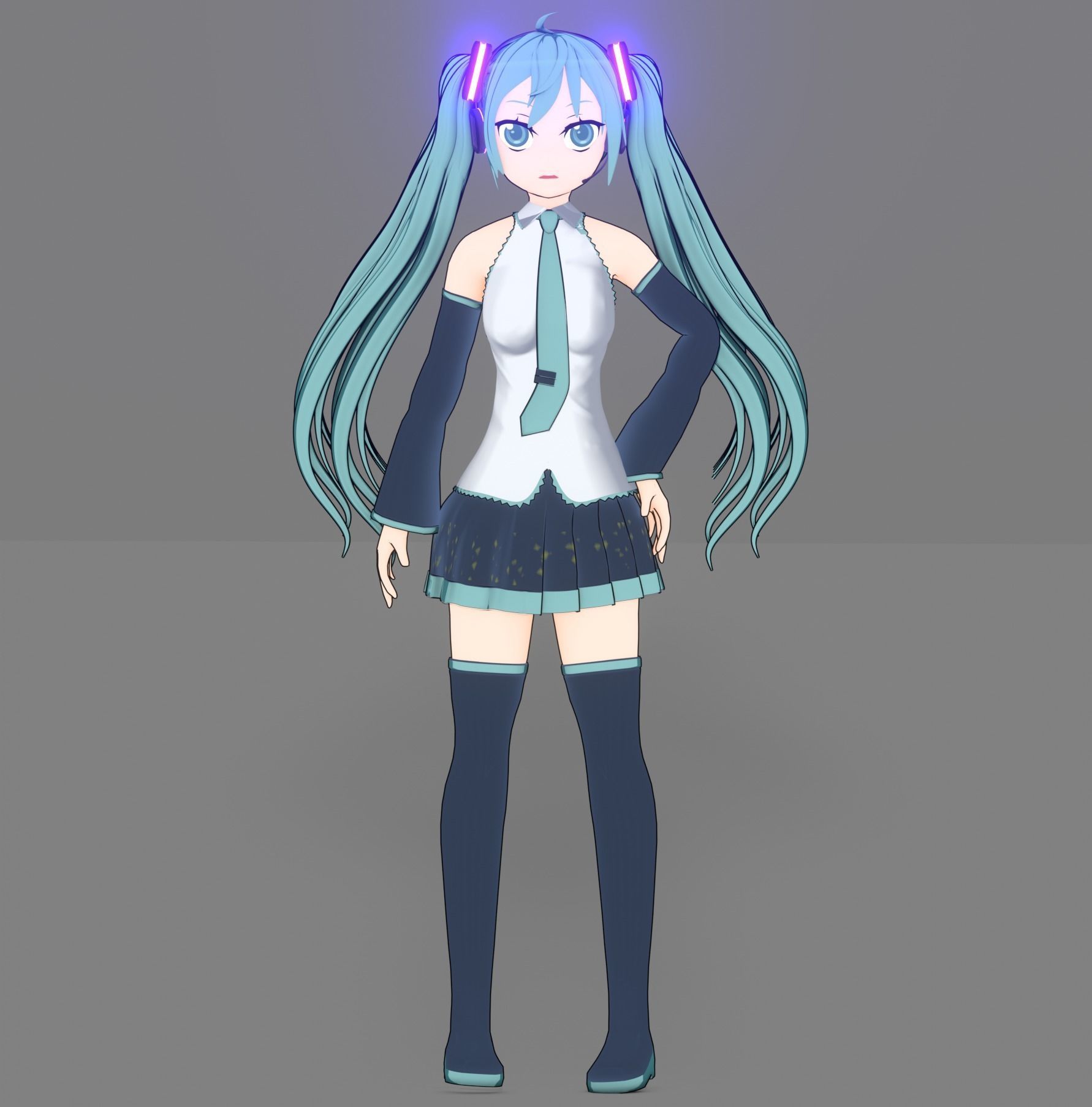Hatsune miku 3D model_20