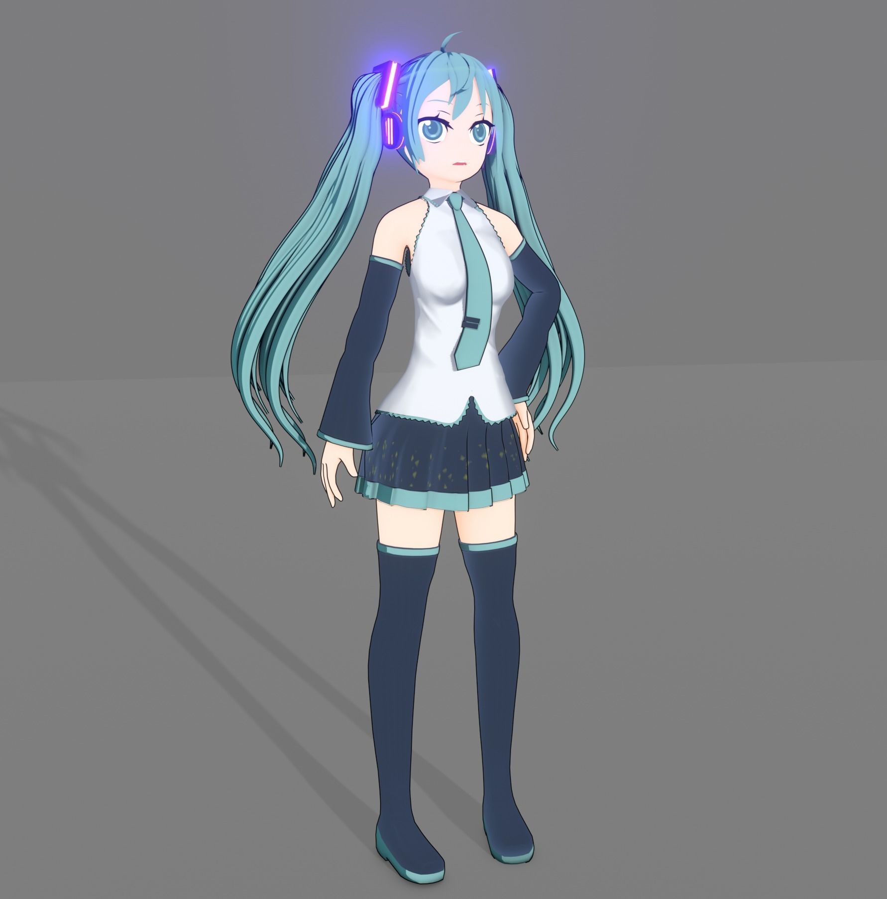 Hatsune miku 3D model_10
