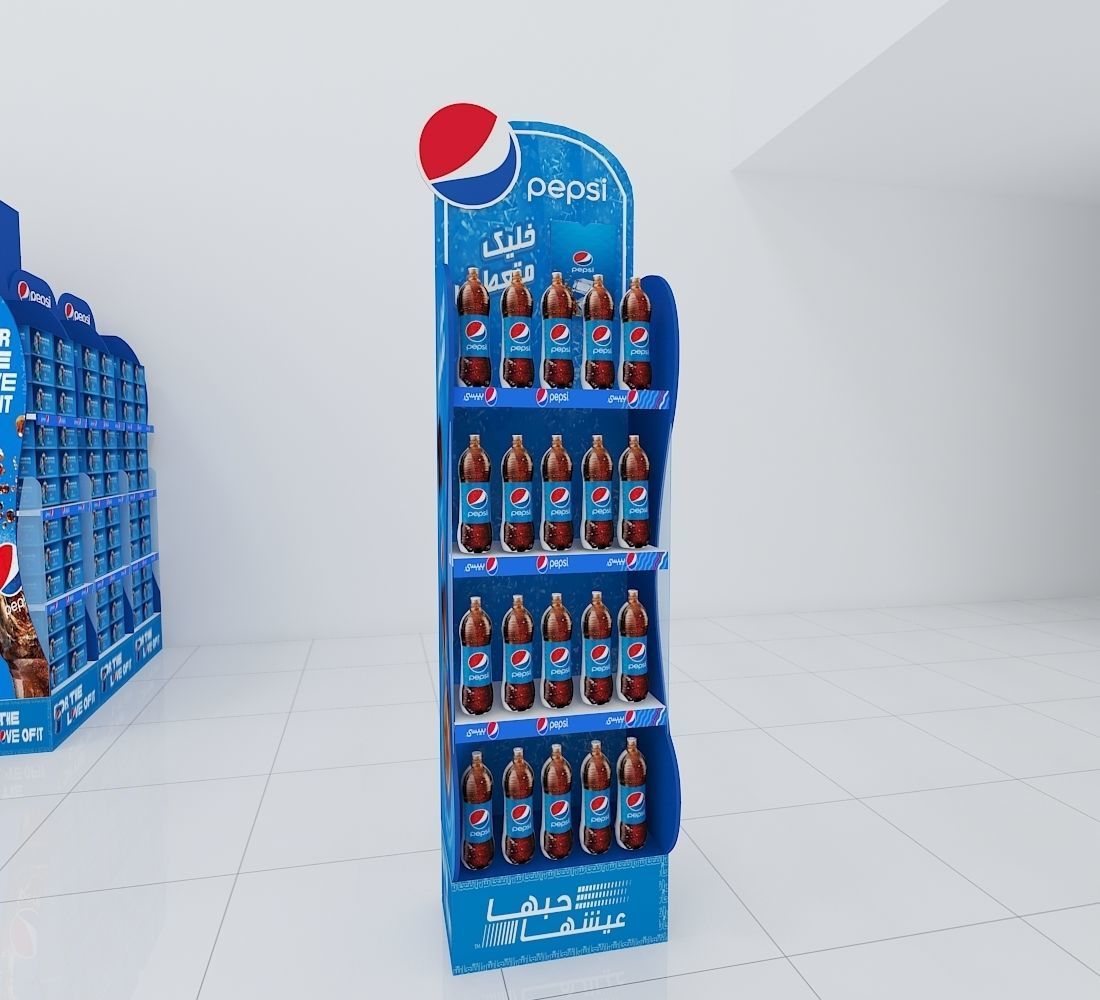 PEPSI STAND 9854 Low-poly 3D model_6