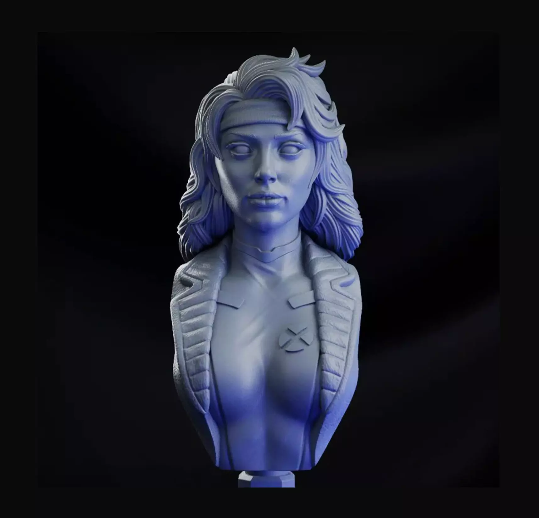 ROGUE X- MEN BUST 3D print model_0