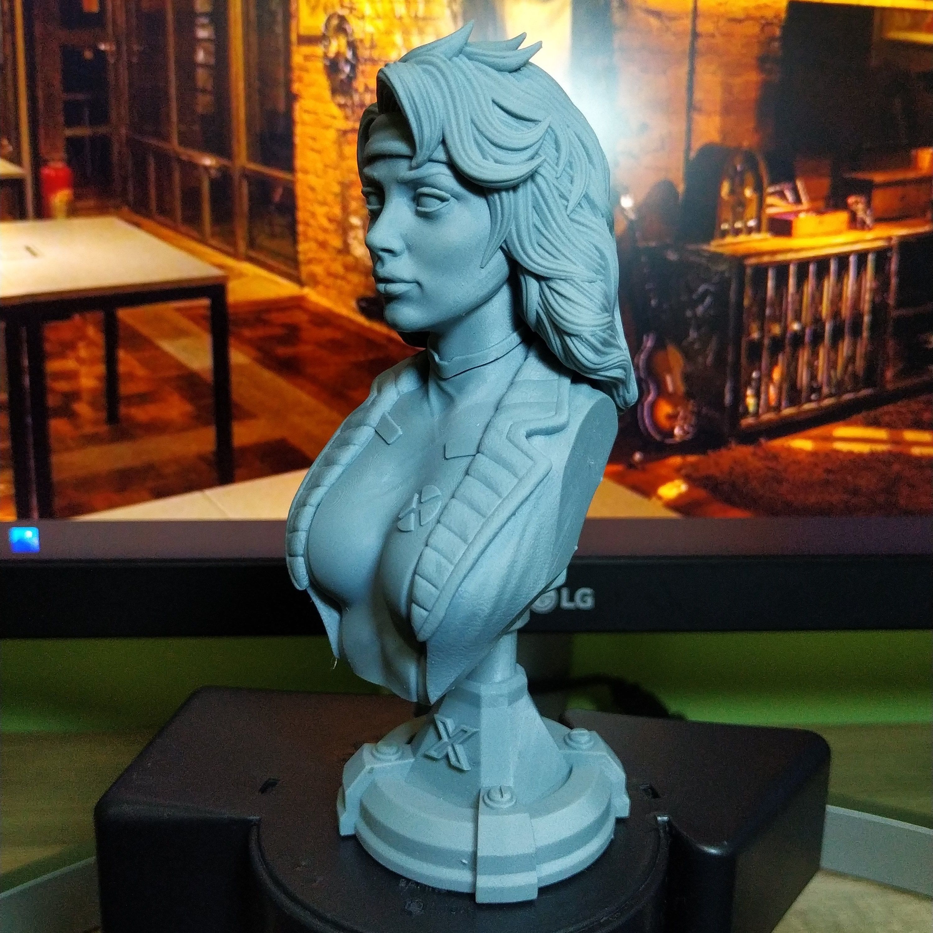 ROGUE X- MEN BUST 3D print model_8