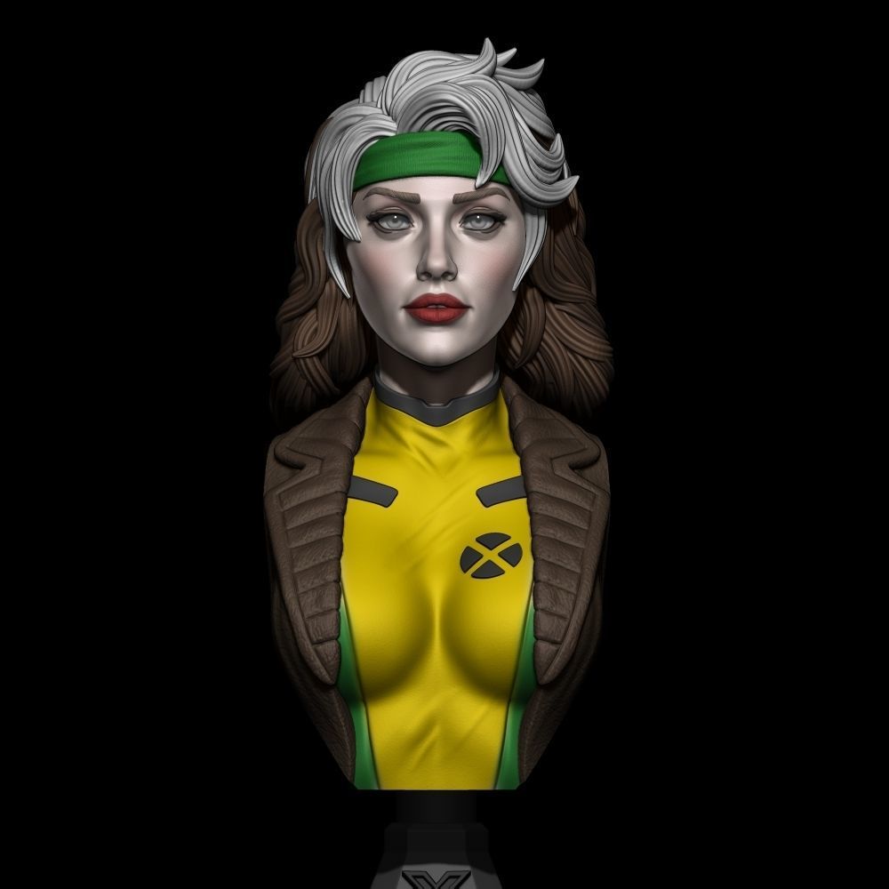 ROGUE X- MEN BUST 3D print model_2