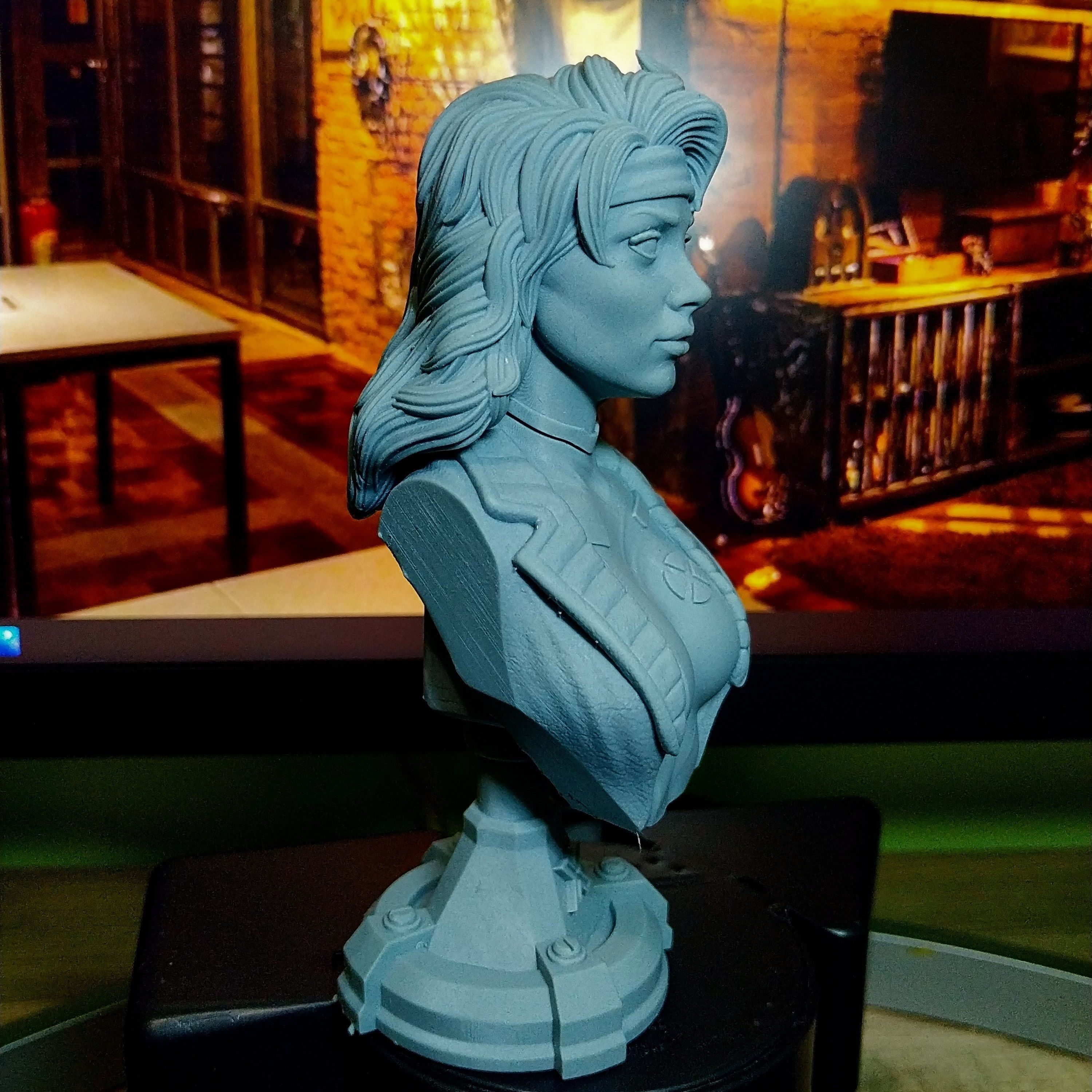 ROGUE X- MEN BUST 3D print model_9