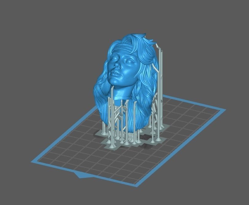 ROGUE X- MEN BUST 3D print model_3