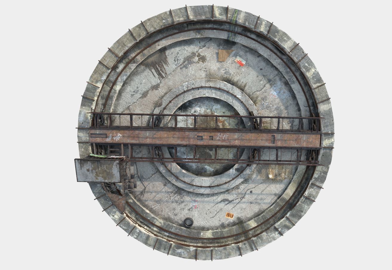 Abandoned Railway Turntable  3D model_7