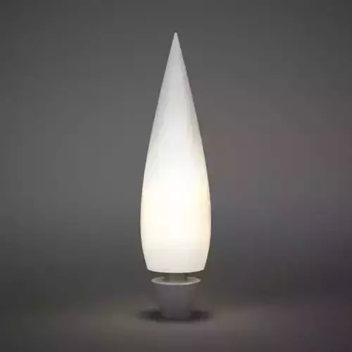 Pointy White Lamp 3D model