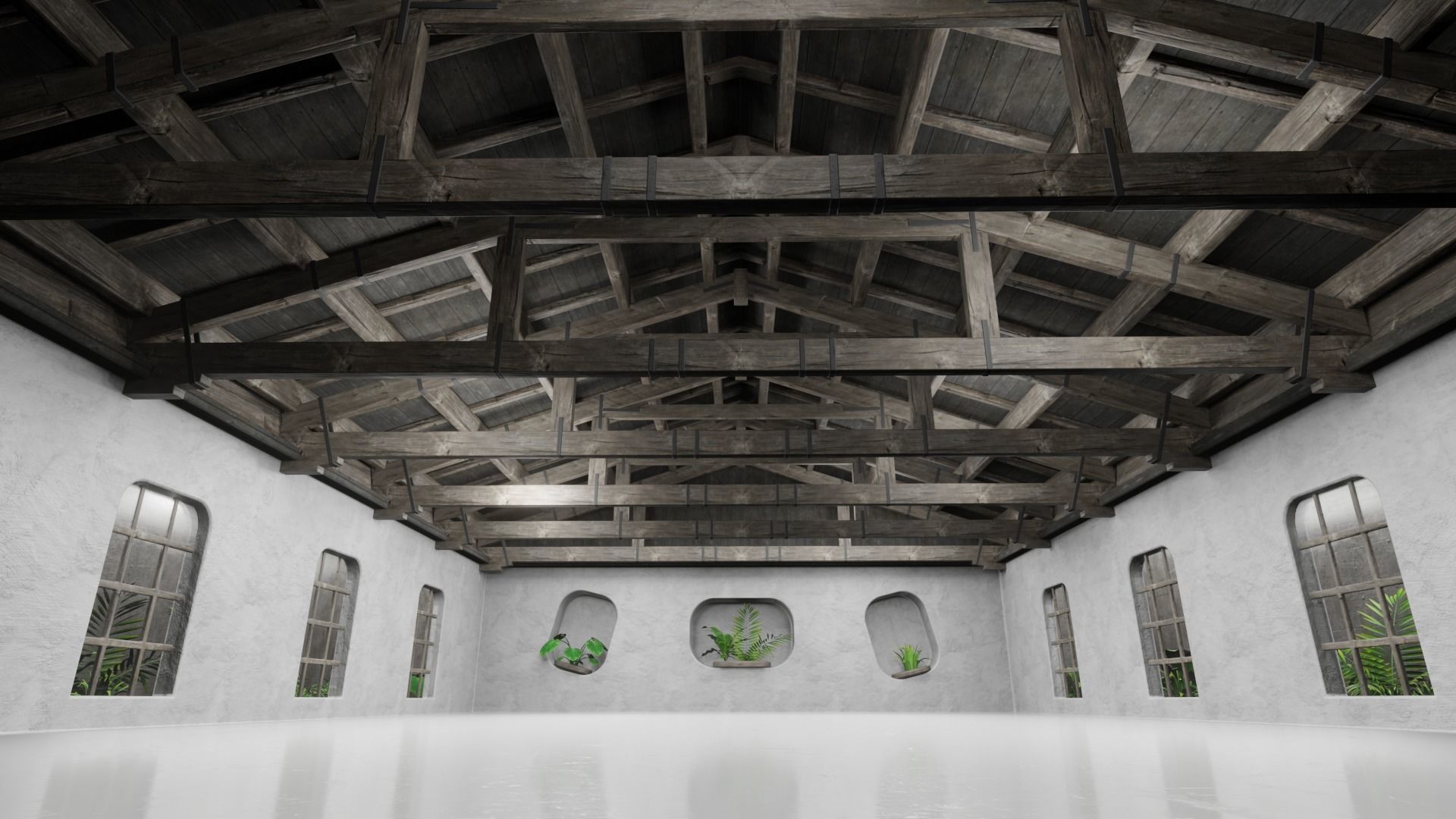 Car studio interior 02 3D model Low-poly 3D model_5