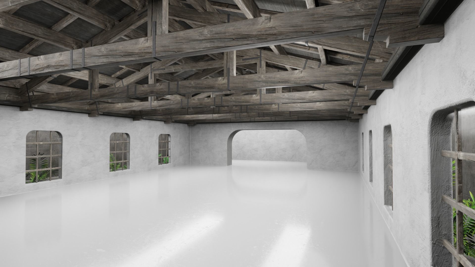 Car studio interior 02 3D model Low-poly 3D model_10