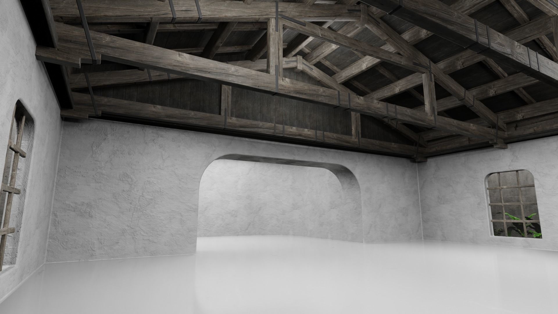 Car studio interior 02 3D model Low-poly 3D model_6