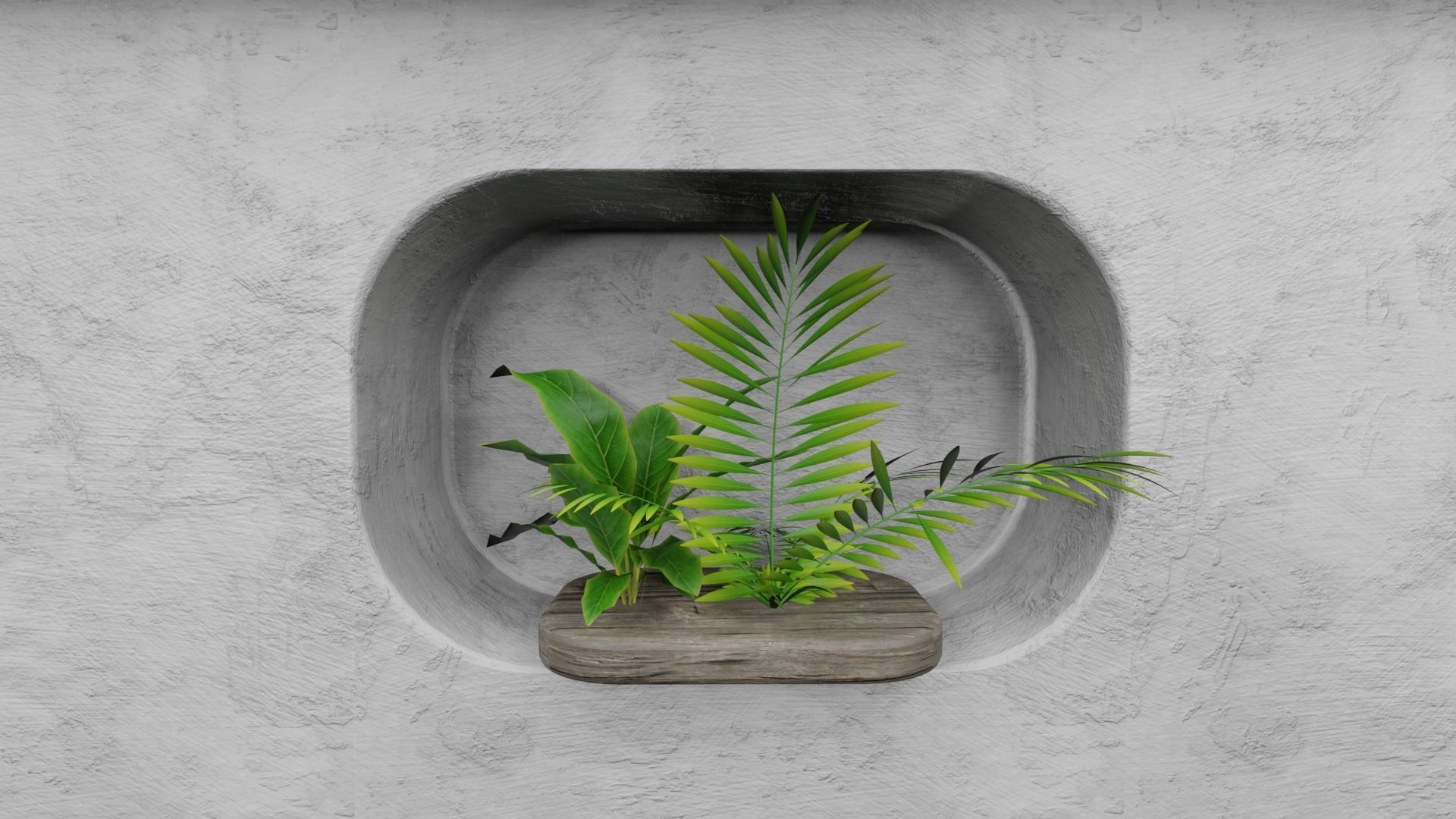 Car studio interior 02 3D model Low-poly 3D model_3