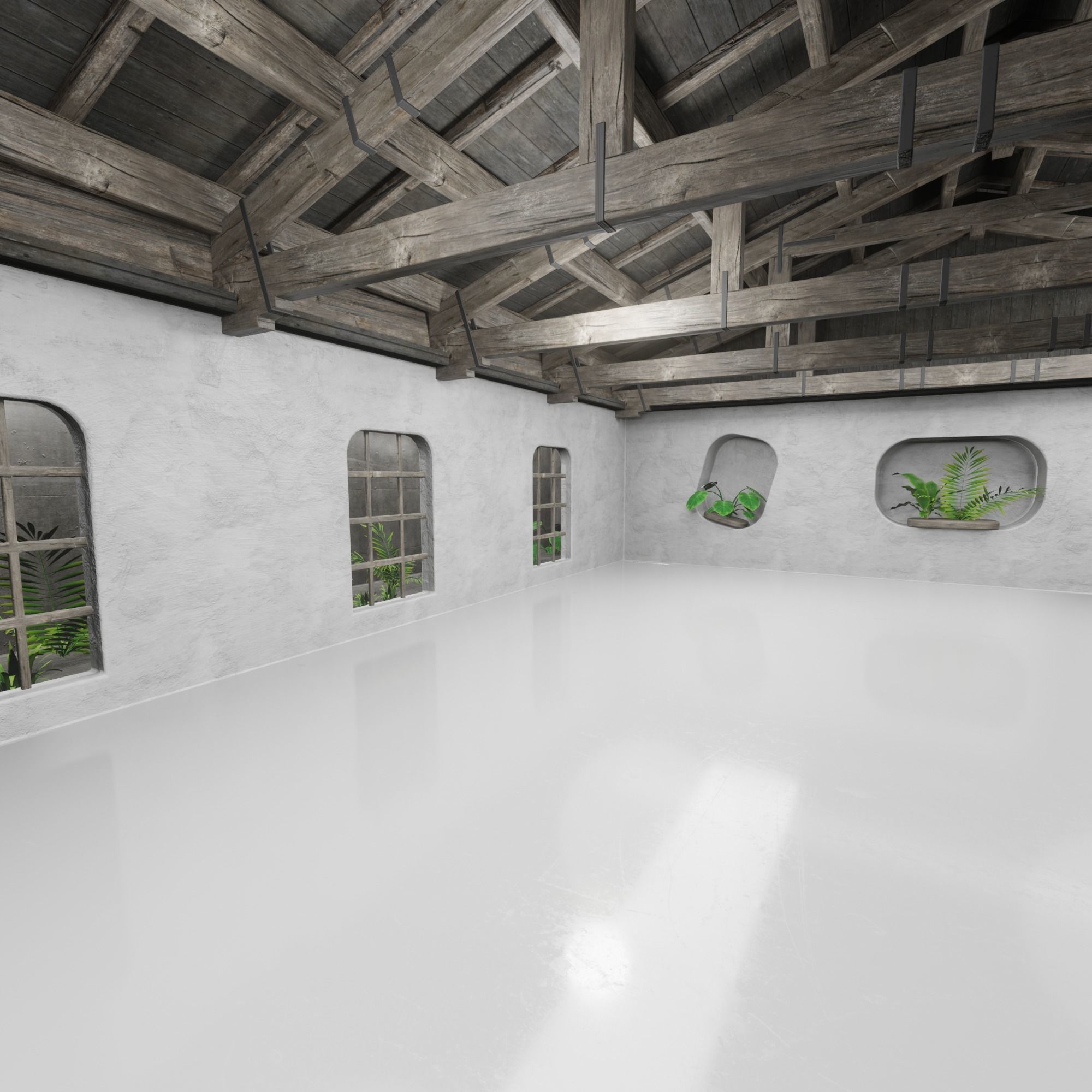 Car studio interior 02 3D model Low-poly 3D model_13