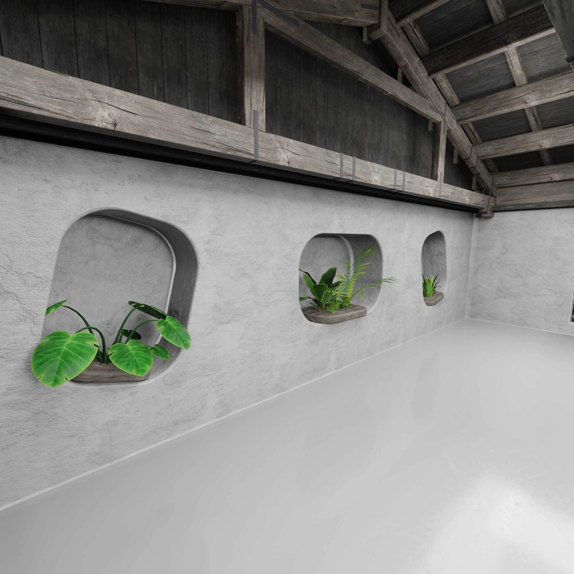 Car studio interior 02 3D model Low-poly 3D model_9