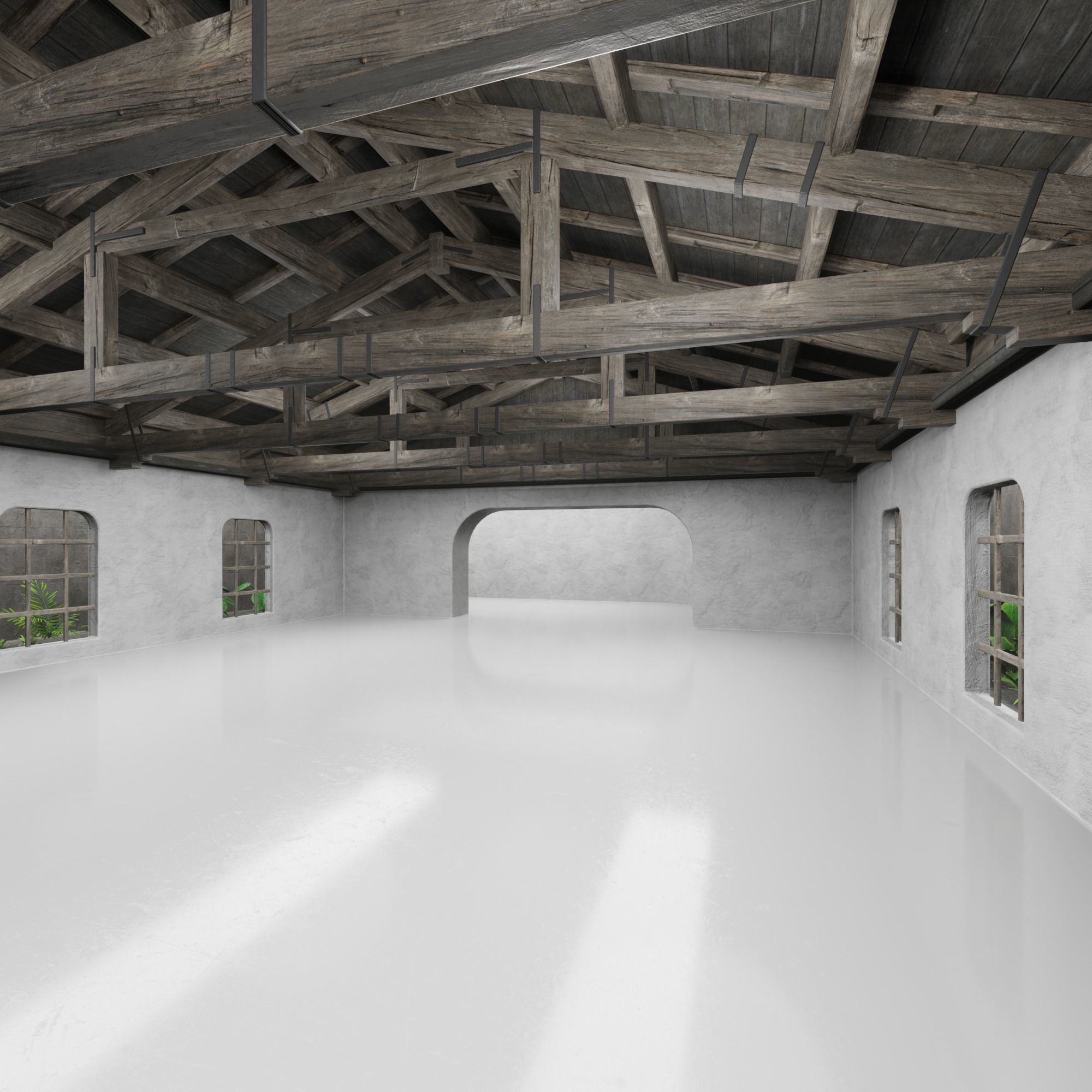 Car studio interior 02 3D model Low-poly 3D model_11