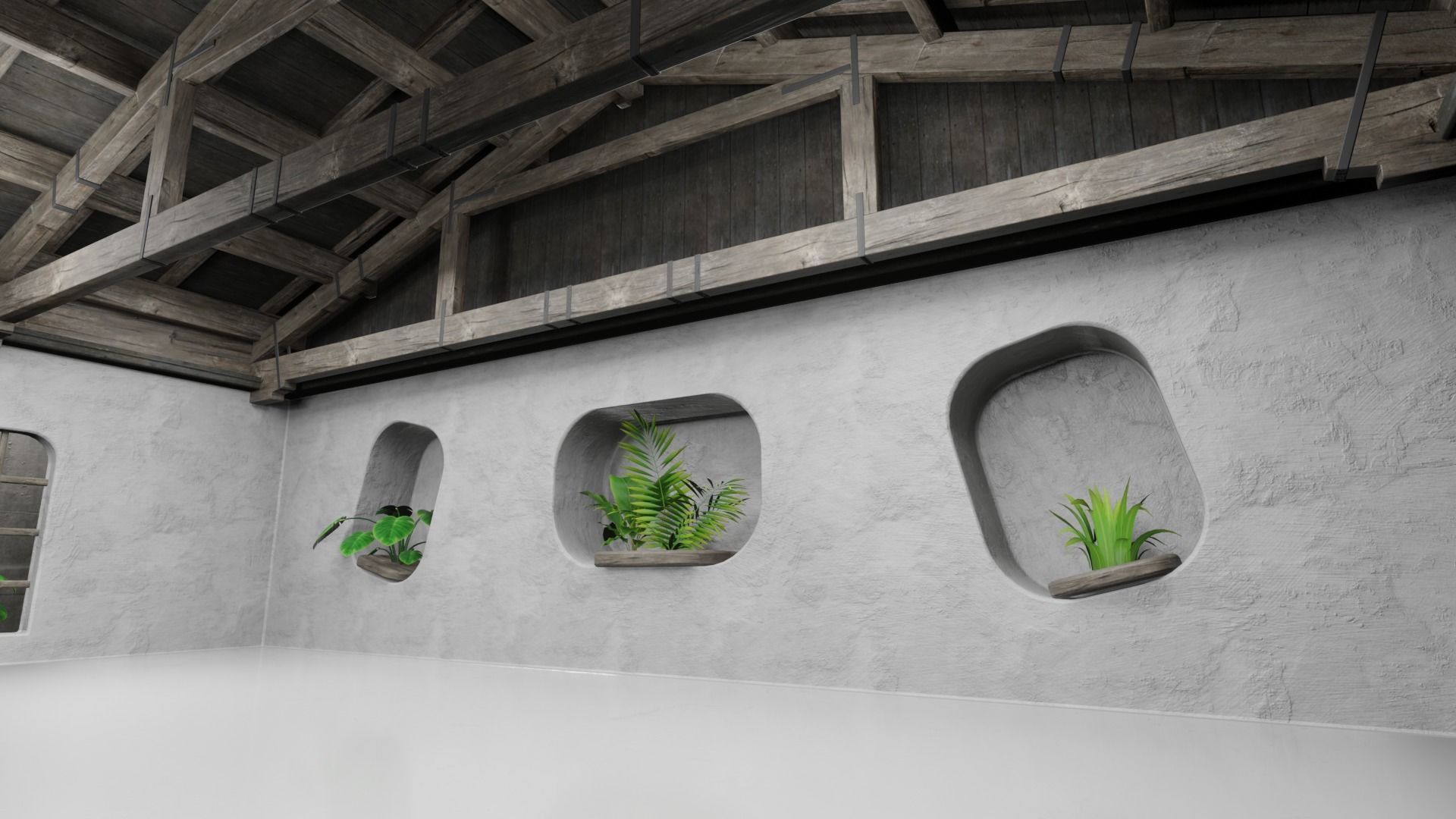 Car studio interior 02 3D model Low-poly 3D model_7