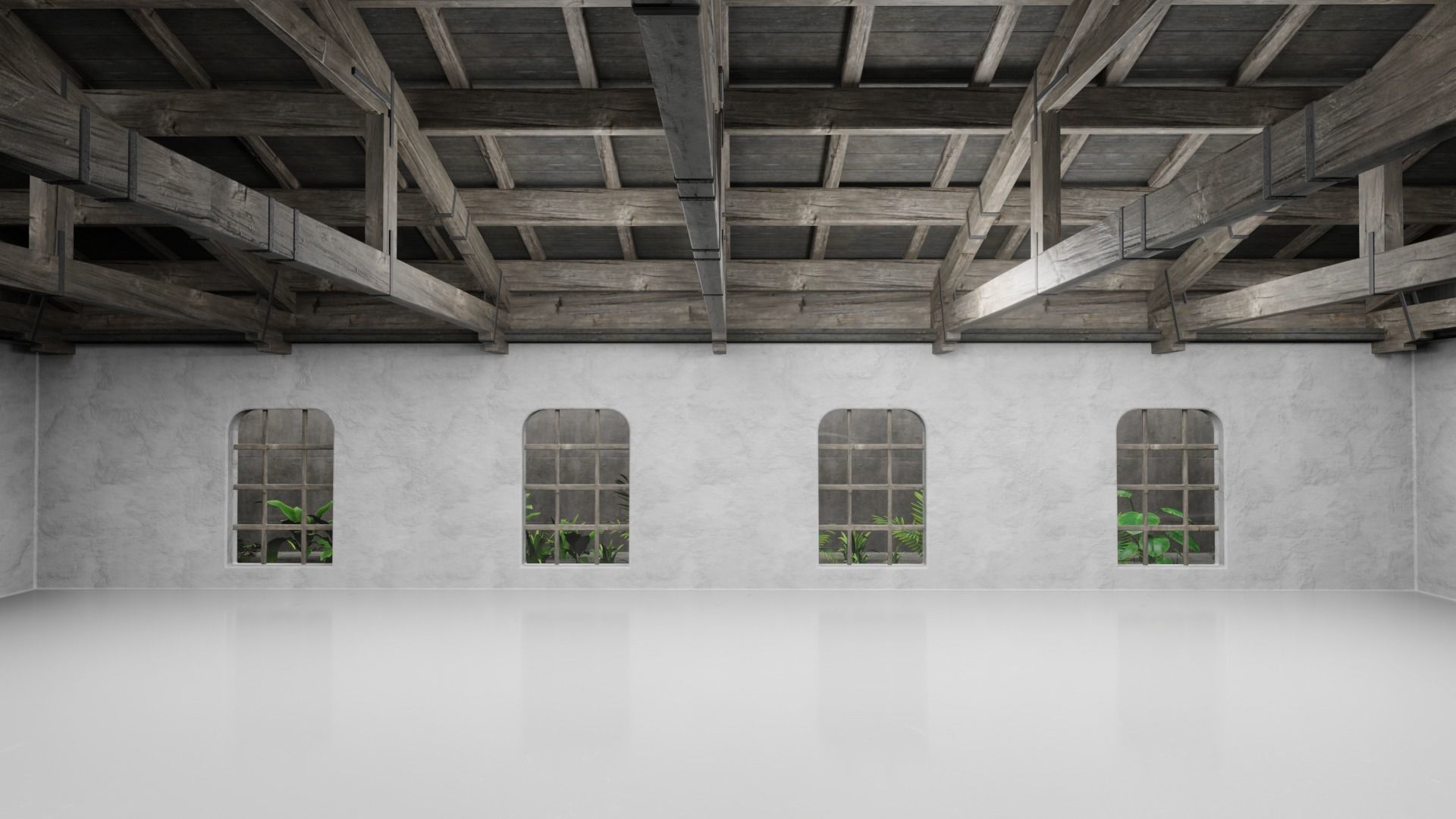 Car studio interior 02 3D model Low-poly 3D model_4